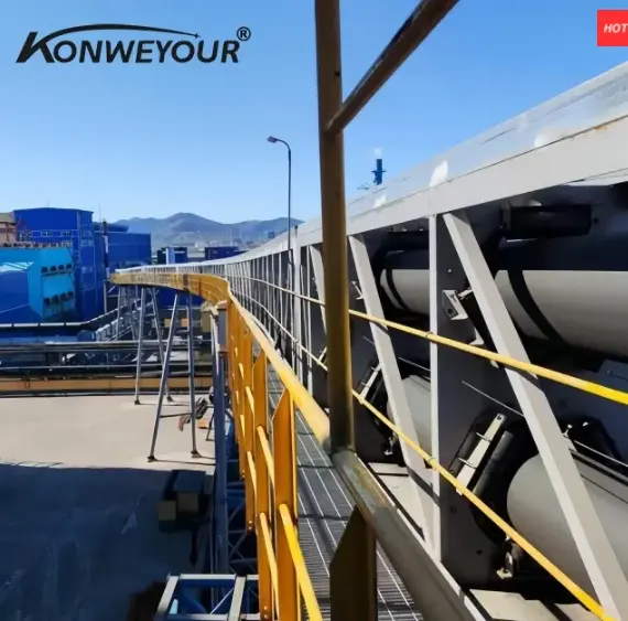 Konveyor sabuk tubular tertutup